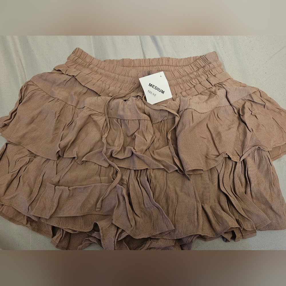 Love Tree Tan Skirt